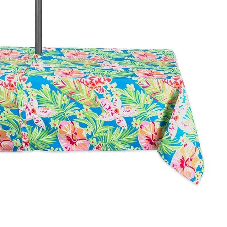 DESIGN IMPORTS 60 x 84 in. Summer Floral Outdoor Tablecloth with Zipper CAMZ38882